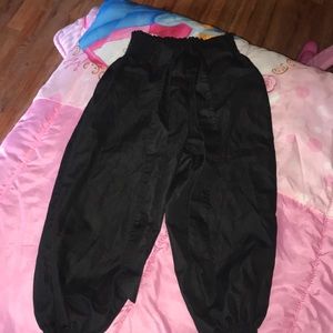 Black jogger pants